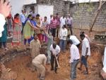 7th Day Digging of water-harvesting pits in the campus on 07/05/2016