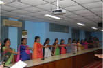 Taking Swachhta Pledge in CCRI, Kalavoor, Day 1