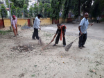 Cleaning activity by office staff at 03/12/17 (Varanasi)