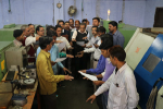 Officers of DI, Agra – taking Swachhta Pledge at M/s. Meghdoot Pistons, Nunhai, Agra with their workers.