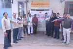 Officers of DI, Agra – taking Swachhta Pledge at M/s Hindustan Cycle Industries, 28, Industrial Estate, Nunhai, Agra along with their workers