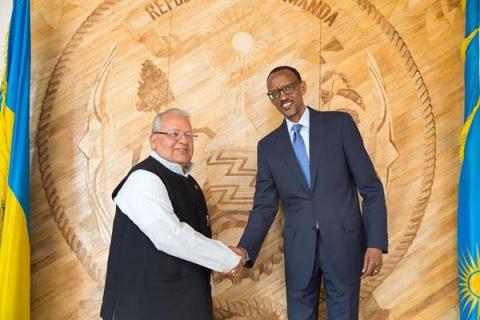 MSME Minister Sh Kalraj Mishra meeting H.E Paul Kagame
